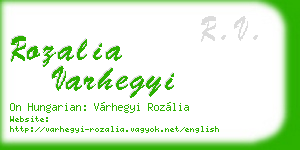 rozalia varhegyi business card